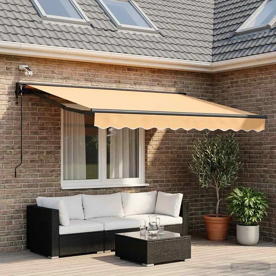 Auvent rétractable électrique Sable 3,5 x 2,5 m - 3