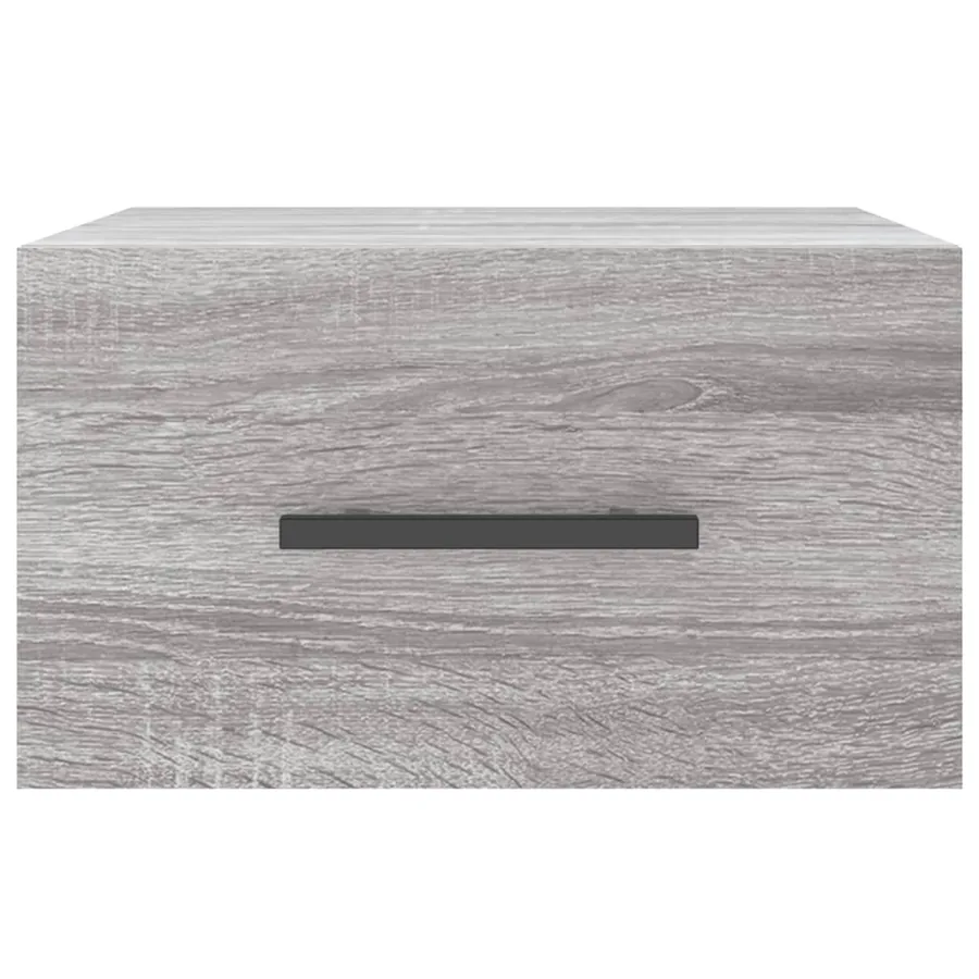 Table de chevet murale sonoma gris 35x35x20 cm - 3