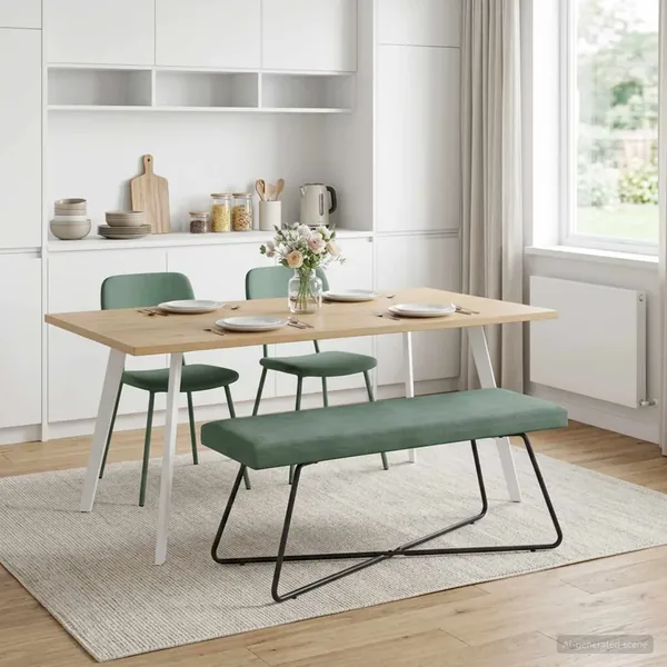 banc Vert Mer 110 x 40 x 45 cm Velours