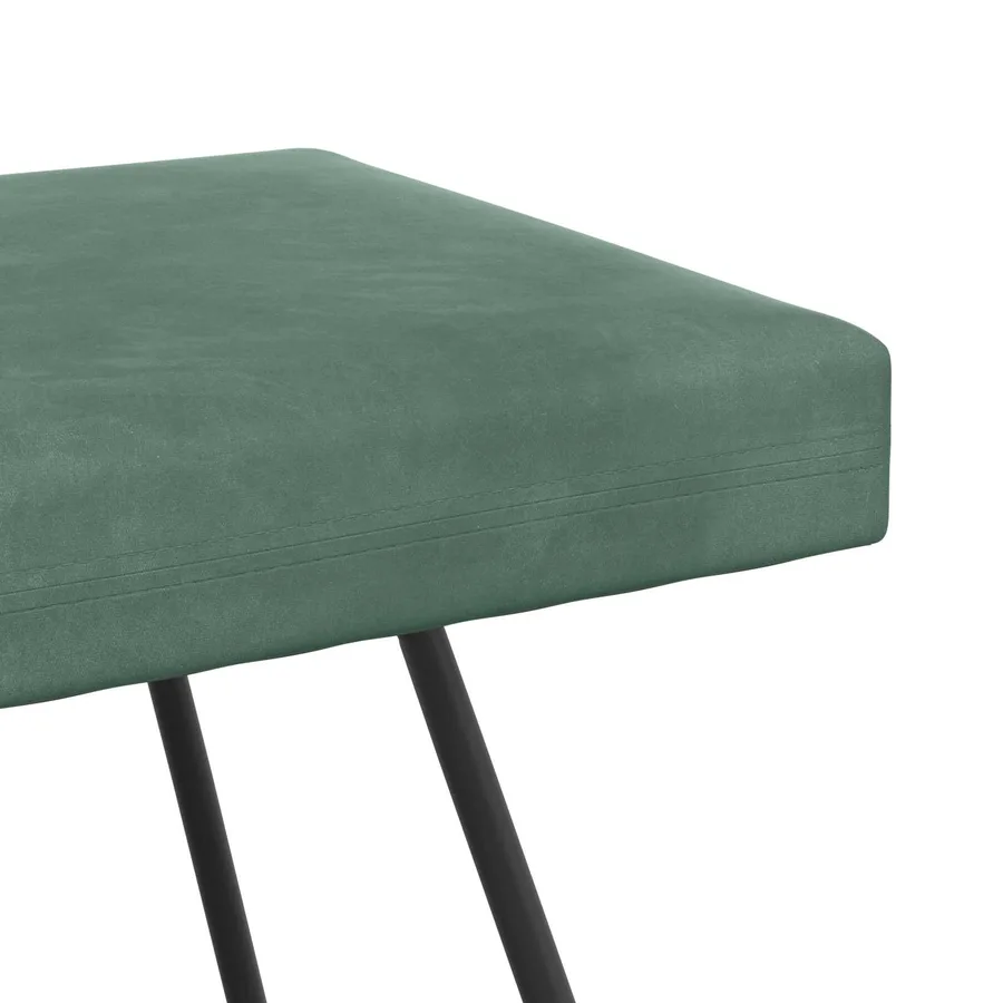 banc Vert Mer 110 x 40 x 45 cm Velours - 6