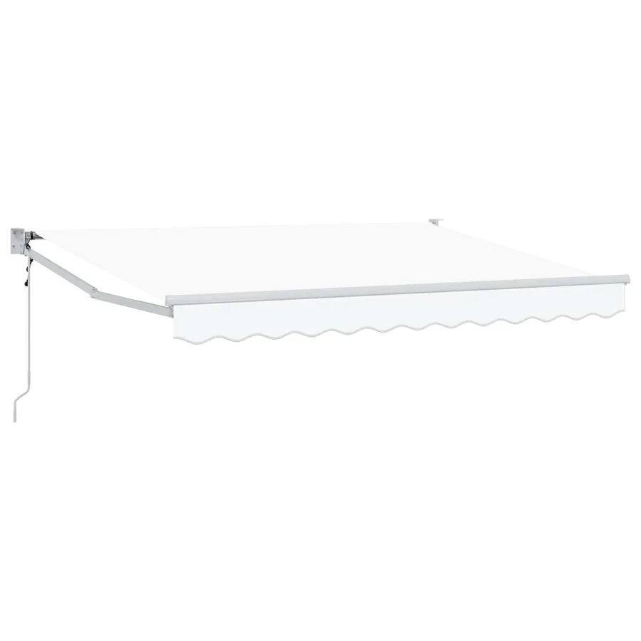 Auvent rétractable Blanc 3 x 2 m Polyester et métal - 2