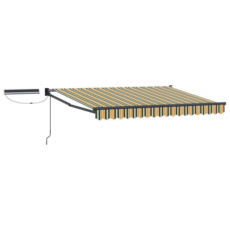 Auvent rétractable électrique Vert, Jaune, Anthracite 3 x 2 m - 2