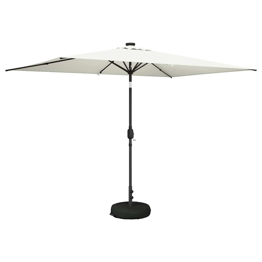 Parasol de jardin avec lumières LED et base 200 x 300 cm - 2