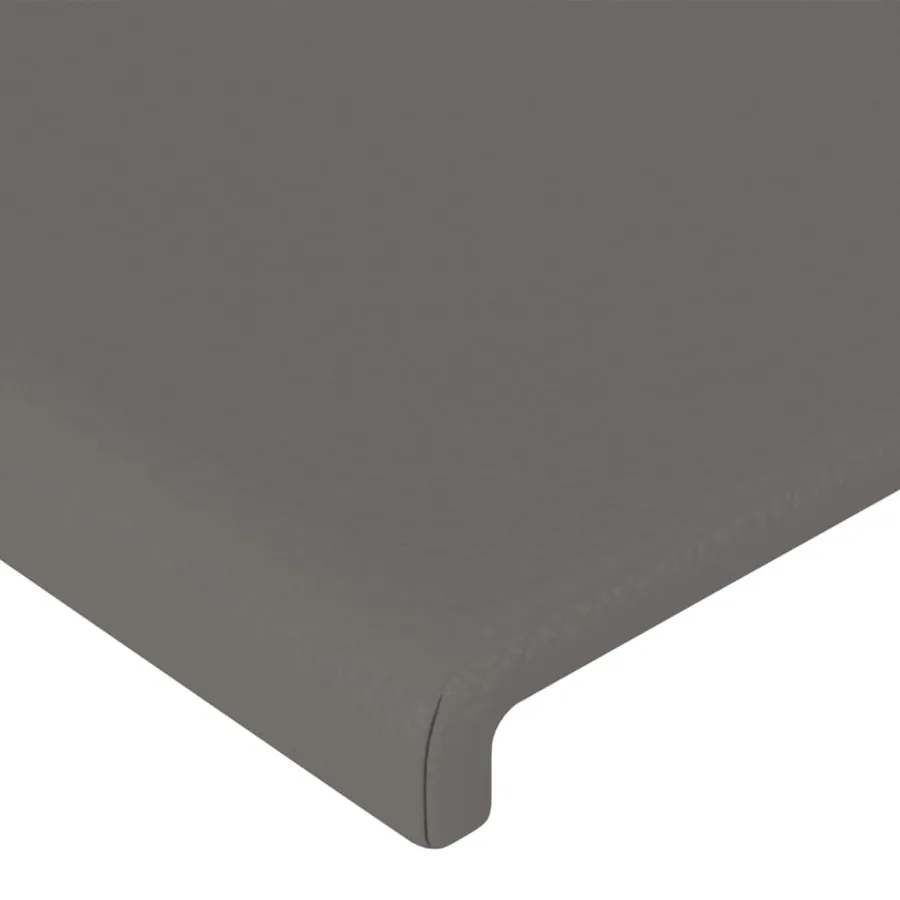 Tête de lit à LED Gris 180x5x78/88 cm Similicuir - 5