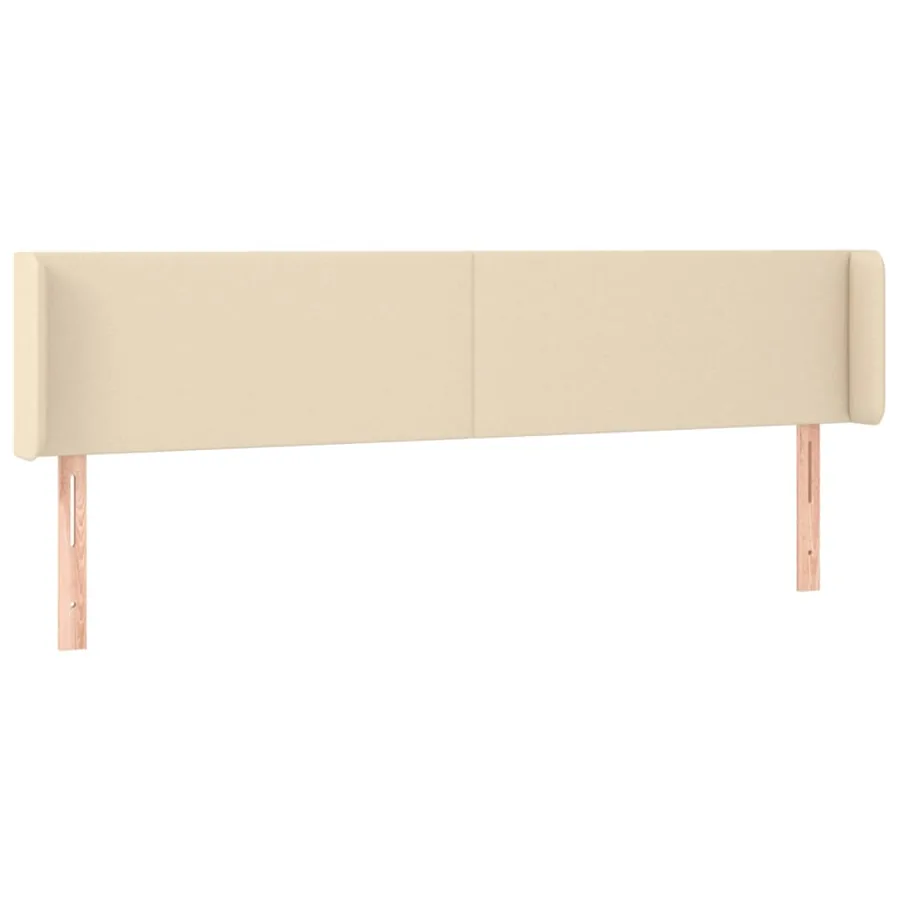 Tête de lit à LED Crème 183x16x78/88 cm Tissu - 3