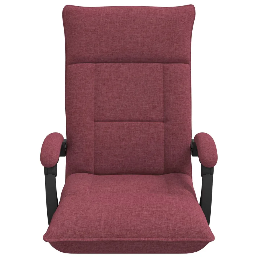 Fauteuil de sol ajustable Bordeaux Tissu - 4