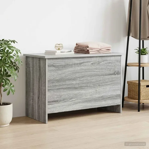 Coffre de rangement avec stockage Sonoma gris 80 x 40 x 50 cm