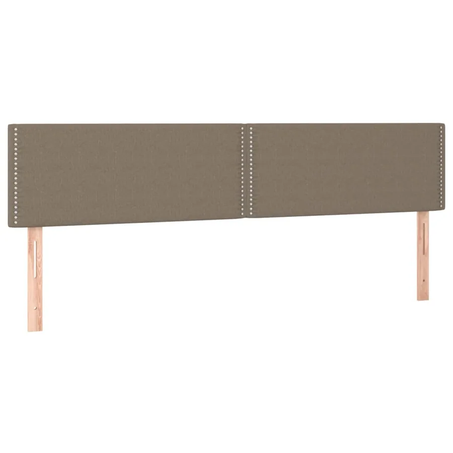 Tête de lit à LED Taupe 180x5x78/88 cm Tissu - 4