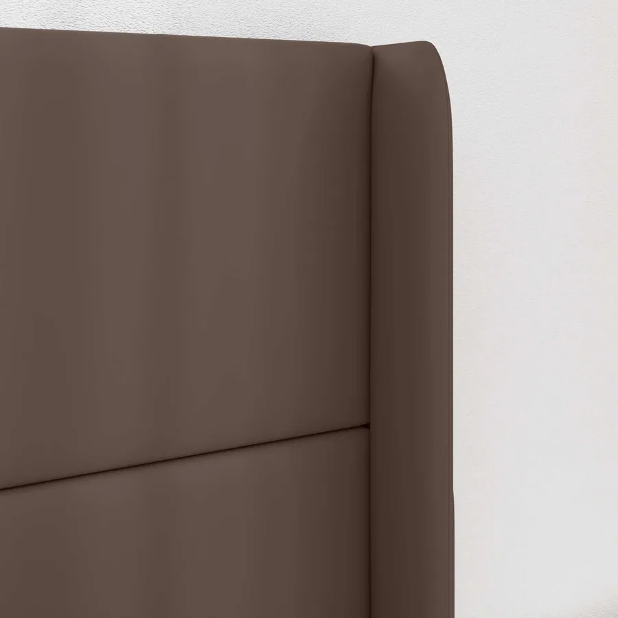 Oreille de tête de lit Marron 80 x 16 x 4 cm PVC - 4