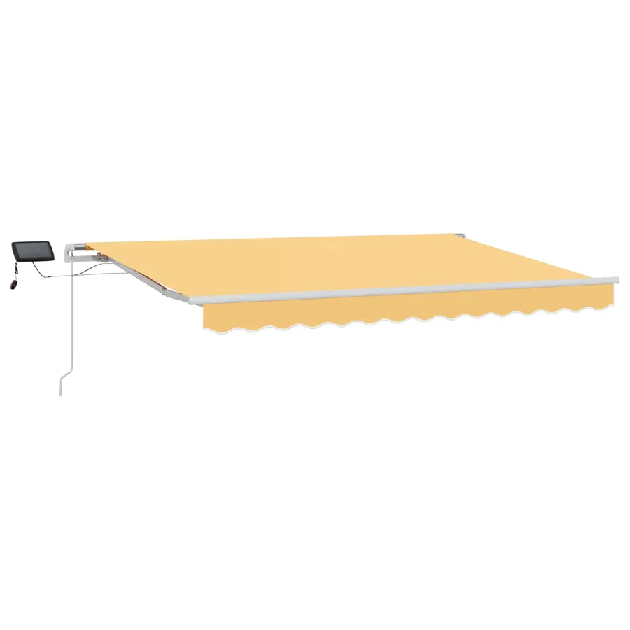 Auvent rétractable Sable 600 × 300 cm Tissu et Aluminium - 2