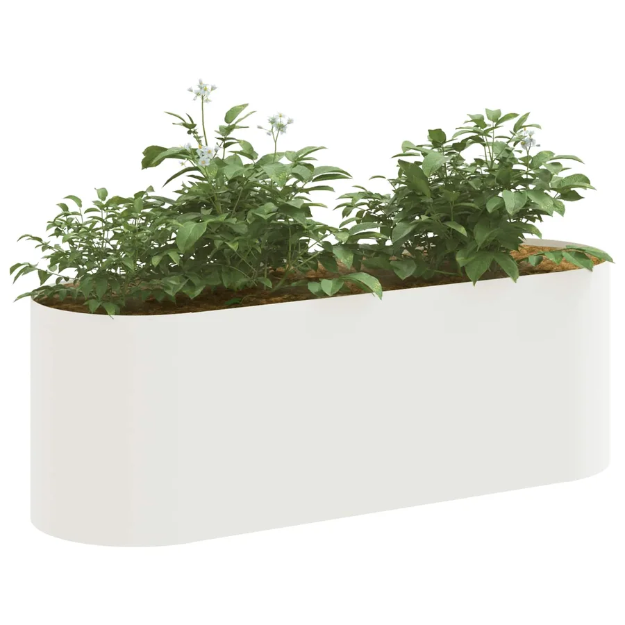 Jardin surélevé Blanc 120 x 40 x 40 cm - 3