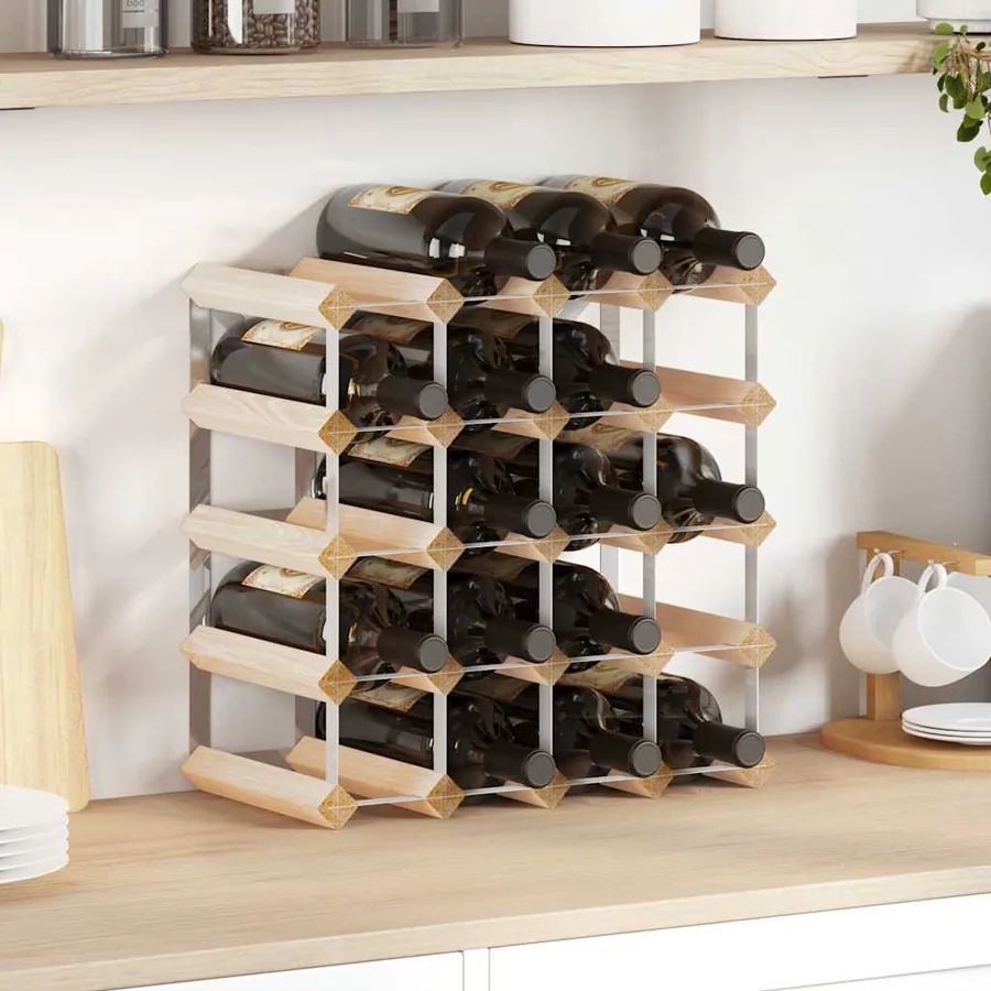 Casier à bouteilles pour 20 bouteilles Pinède solide