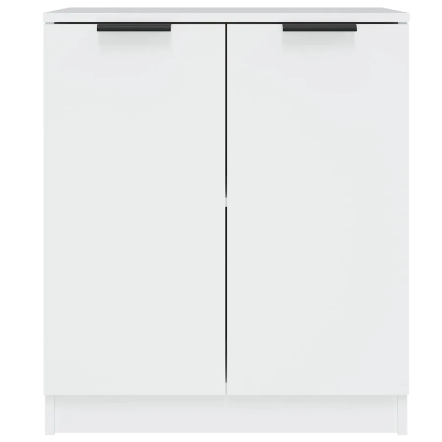Buffets 2 pcs blanc 60x30x70 cm Bois d'ingénierie - 4