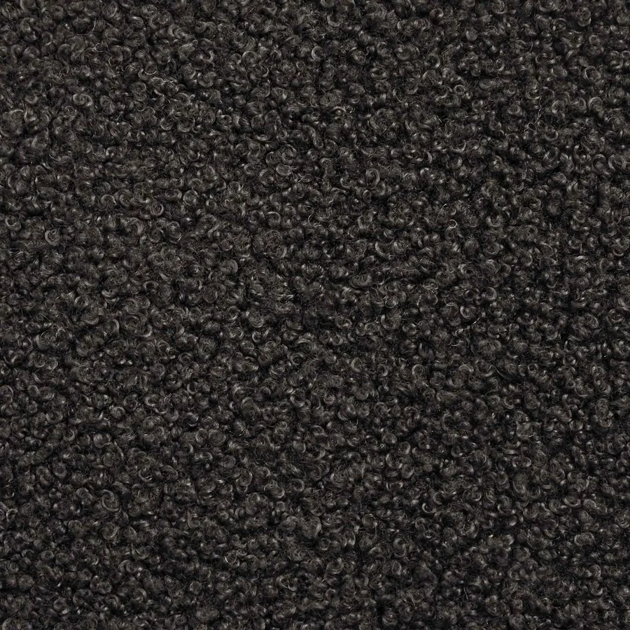 Pouf Noir 55 x 35 x 41 cm Bouclé - 6