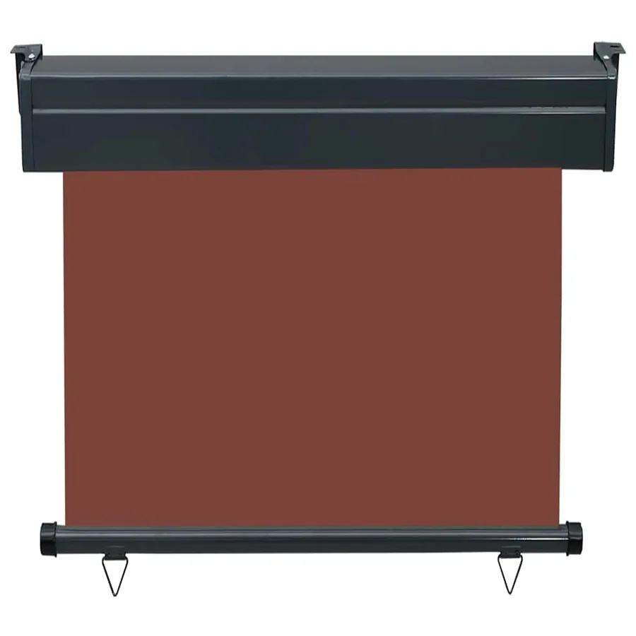 Auvent latéral de balcon 85x250 cm Marron - 4