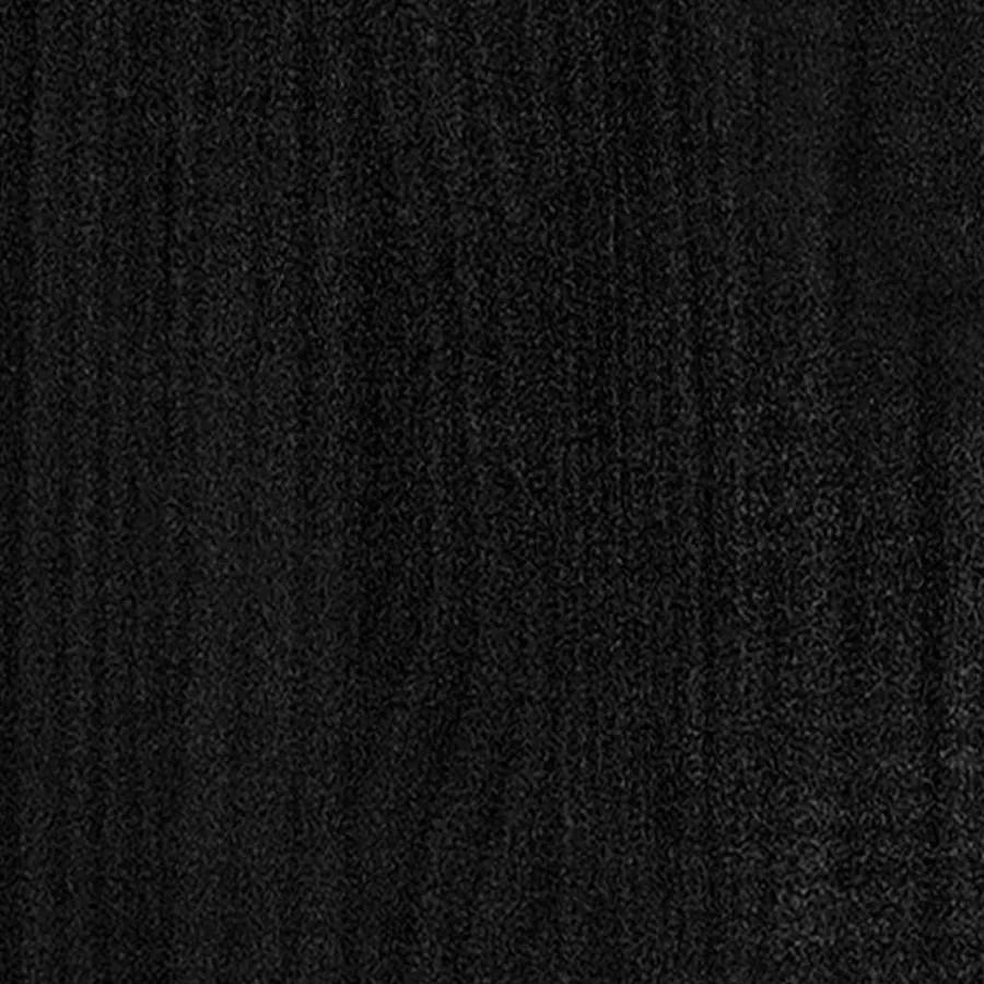 Bibliothèque à 2 niveaux Noir 100x30x70 cm Bois de pin massif - 7