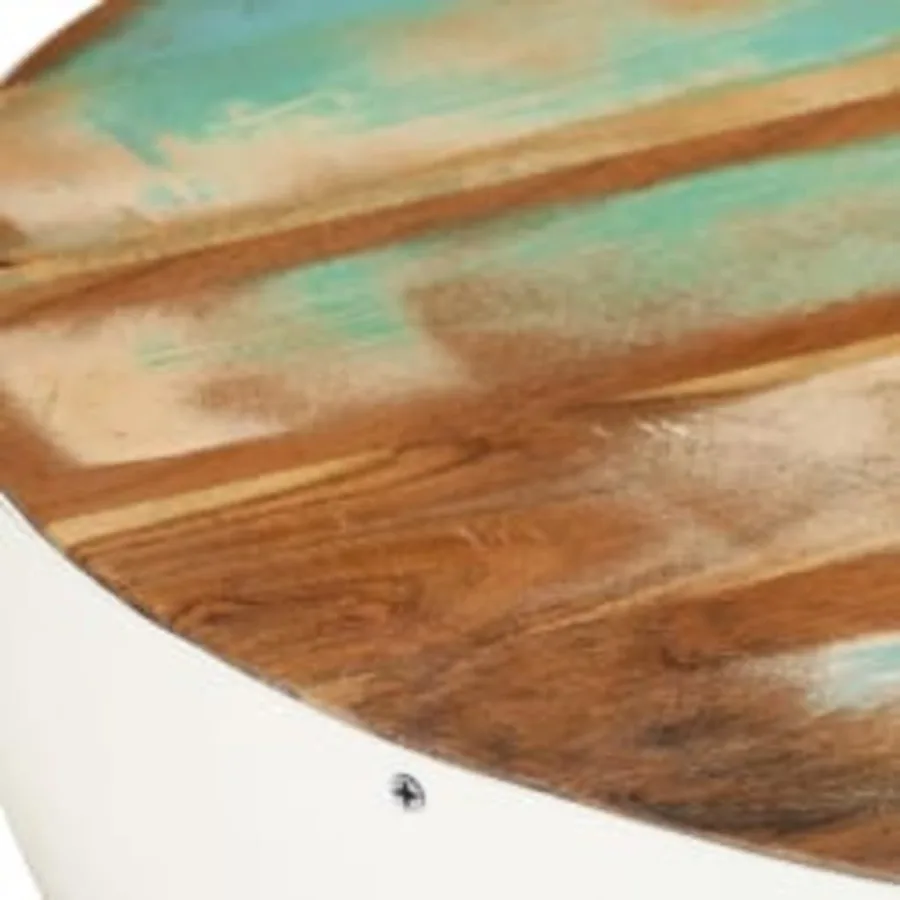 Table basse Forme de bol Bois de récupération massif 60x60x30cm - 11