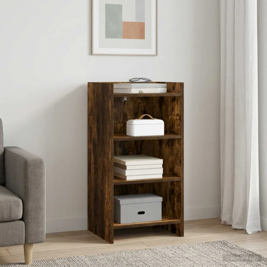 Buffet Chêne fumé 40 x 36 x 80 cm Bois d'ingénierie