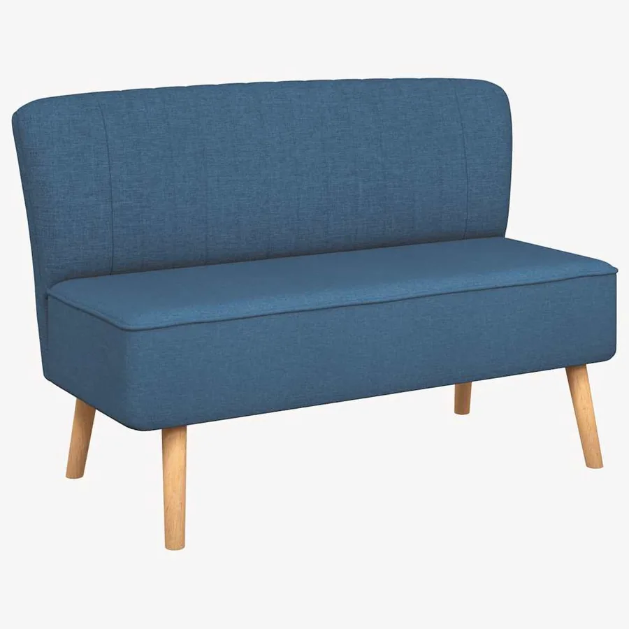 Canapé 117x55,5x77 cm Tissu Bleu - 2