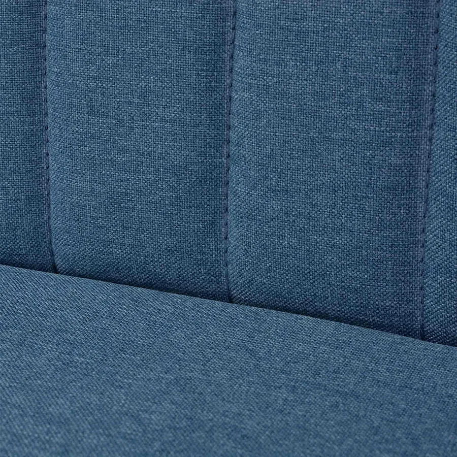 Canapé 117x55,5x77 cm Tissu Bleu - 6