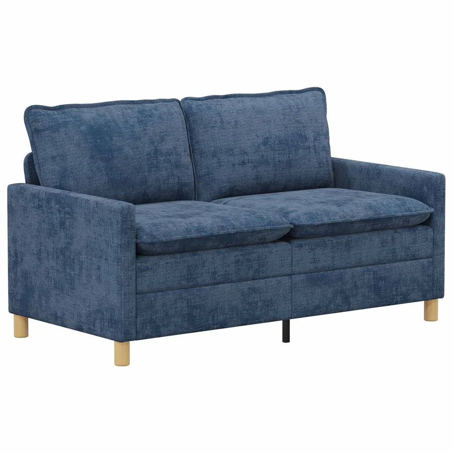 Canapé Bleu 156 x 81 x 87,5 cm Polyester - 2