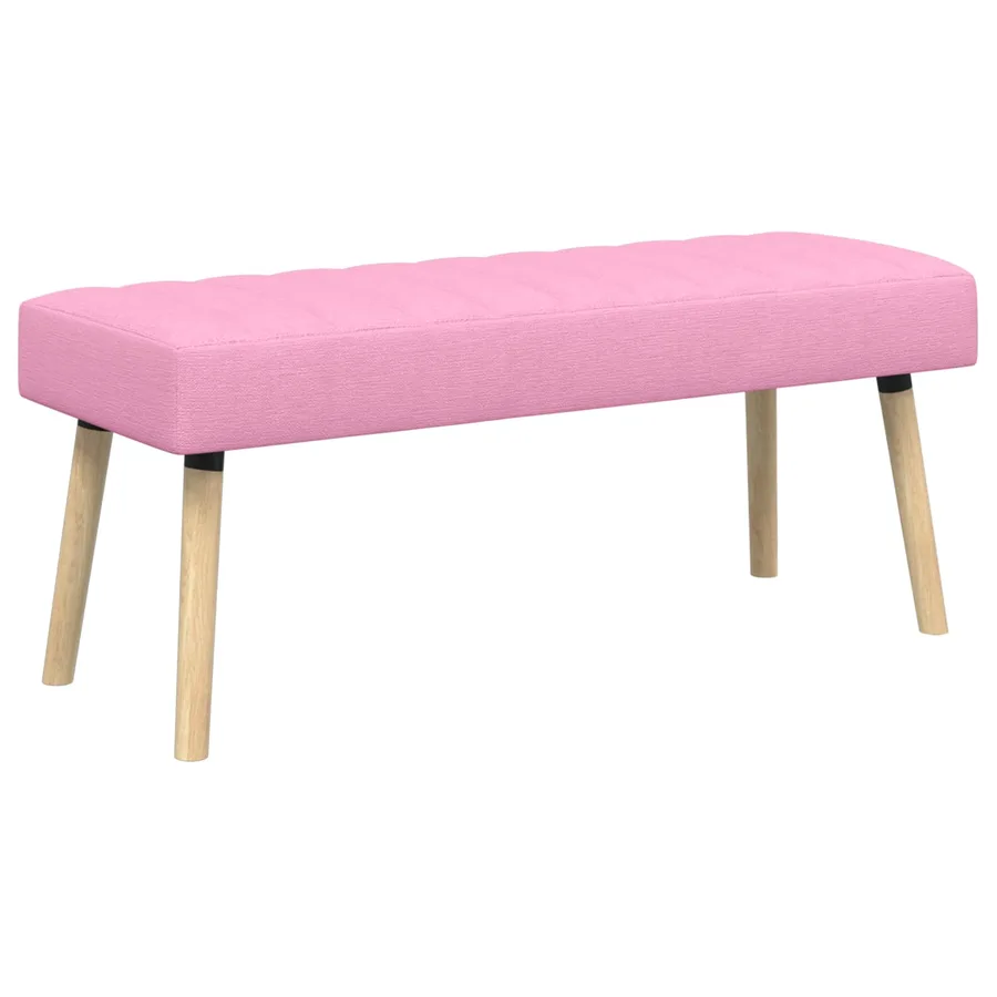 Banc capitonné canal Rose 110 x 40 x 46 cm Tissu - 2