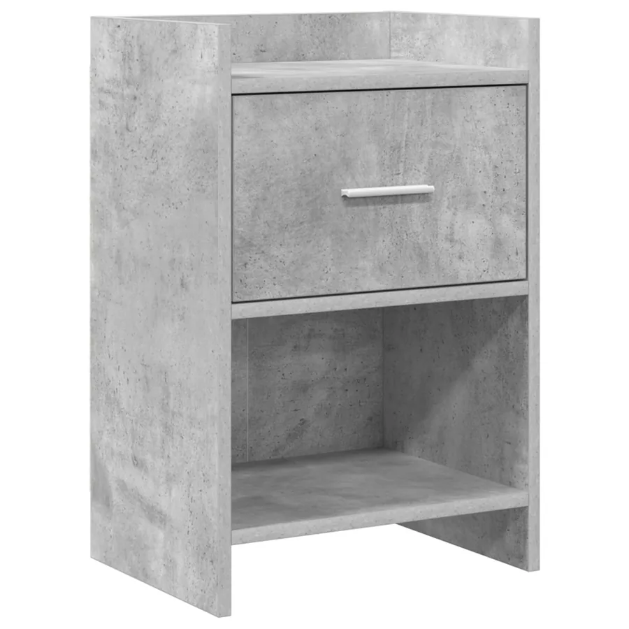 Tables de chevet Gris béton 40 x 30 x 60 cm Bois d'ingénierie