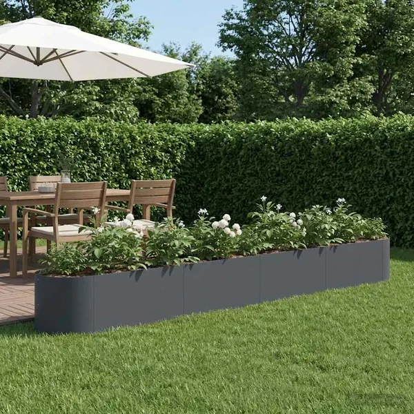 Jardin surélevé Anthracite 380 x 40 x 40 cm Acier