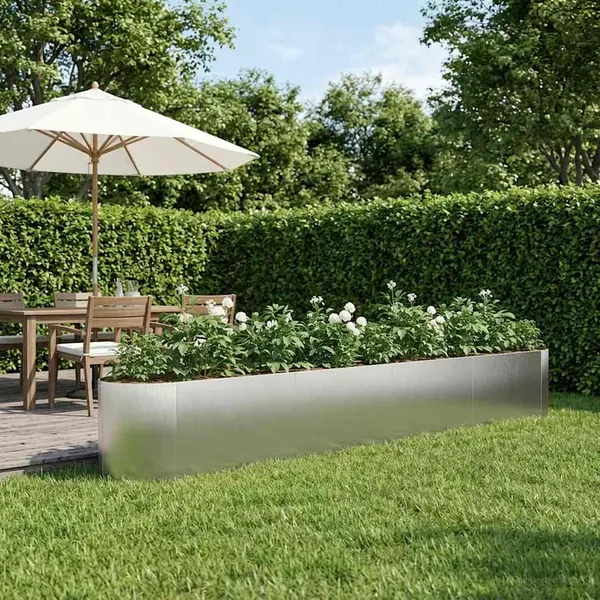Jardin surélevé Acier inoxydable 380 x 40 x 40 cm Acier
