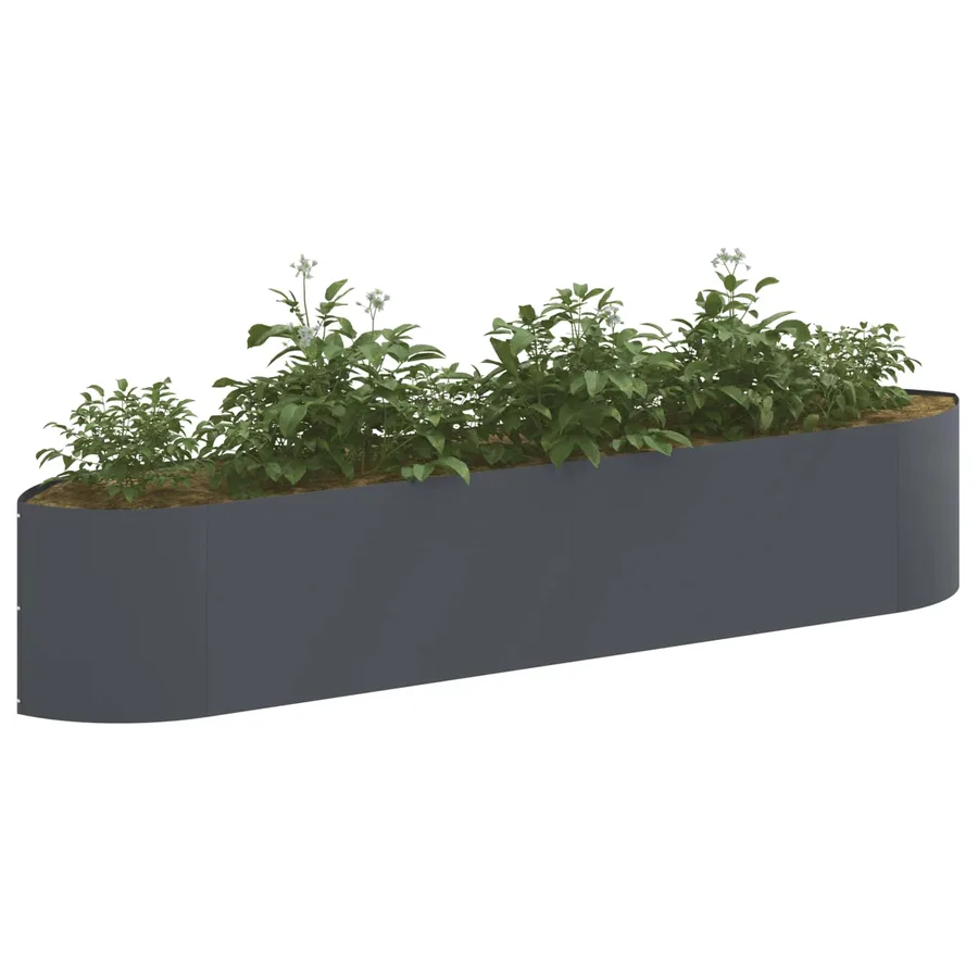 Jardin surélevé Anthracite 220 x 40 x 40 cm Acier - 3