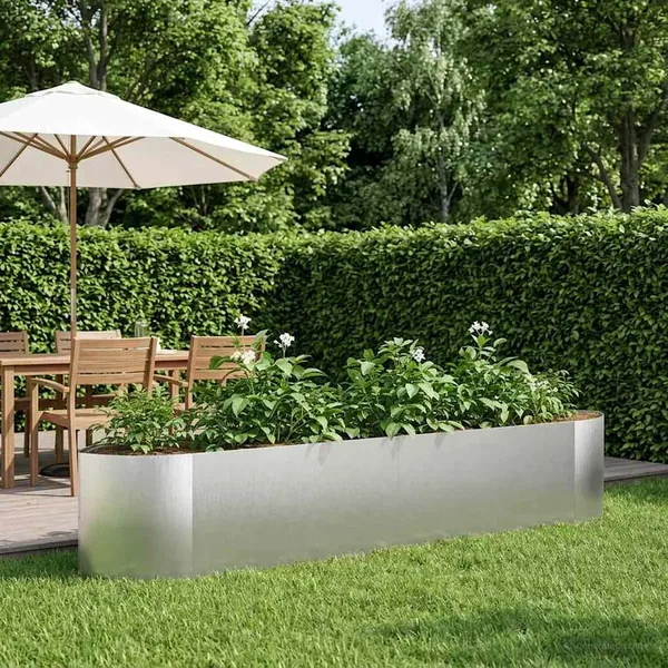 Jardin surélevé Acier inoxydable 220 x 40 x 40 cm Acier