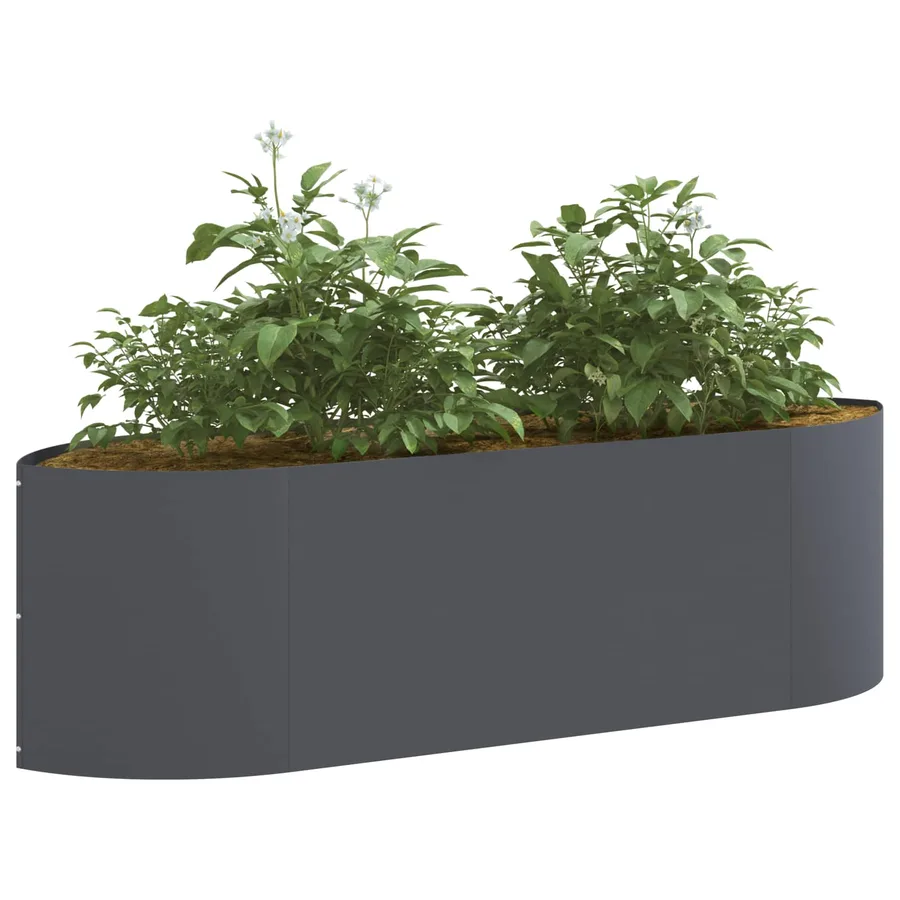 Jardin surélevé Anthracite 140 x 40 x 40 cm Acier - 3