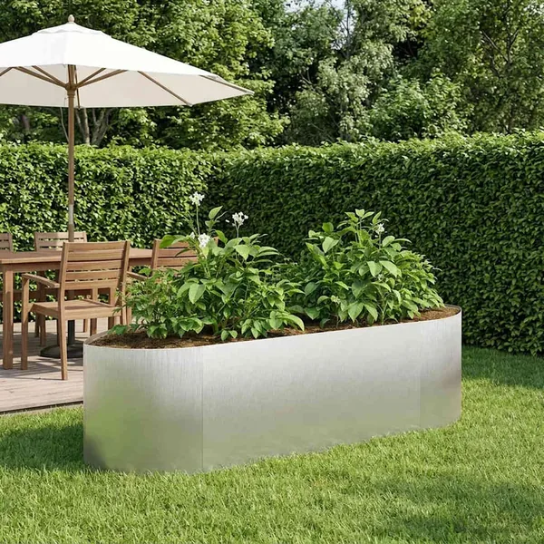 Jardin surélevé Acier inoxydable 140 x 40 x 40 cm Acier