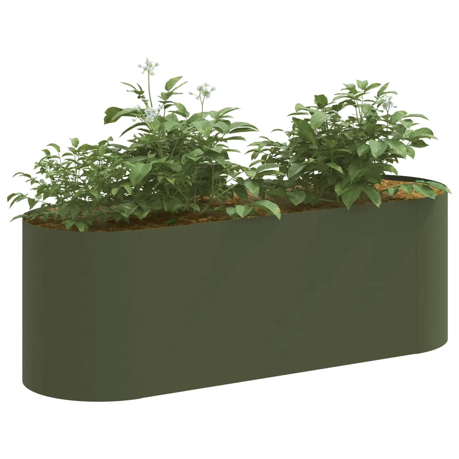Jardin surélevé Vert olive 120 x 40 x 40 cm - 3
