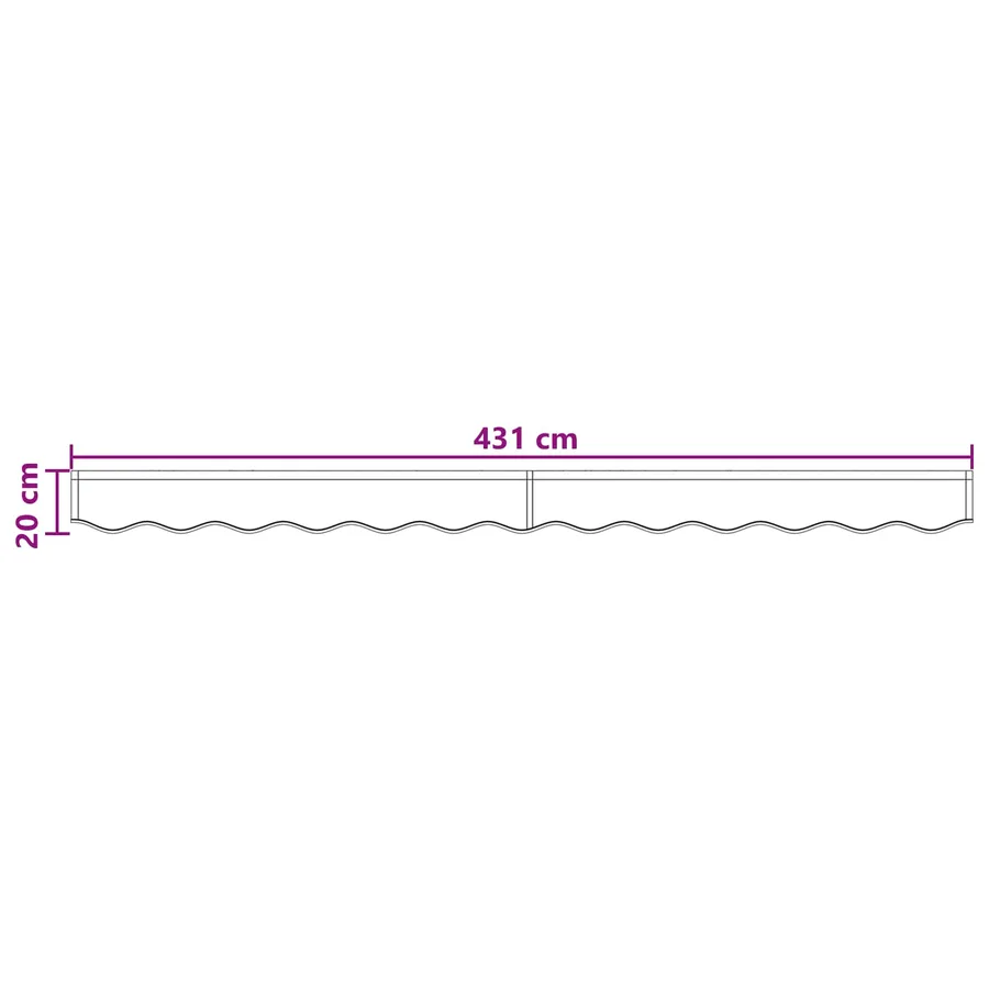 Remplacement de lambrequin Sable 4,5 m Polyester - 7