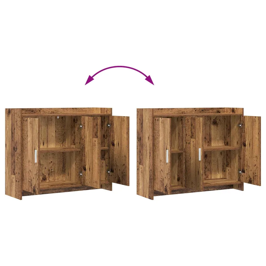 Buffet Bois ancien 98,5 x 33 x 80 cm Bois d'ingénierie - 10