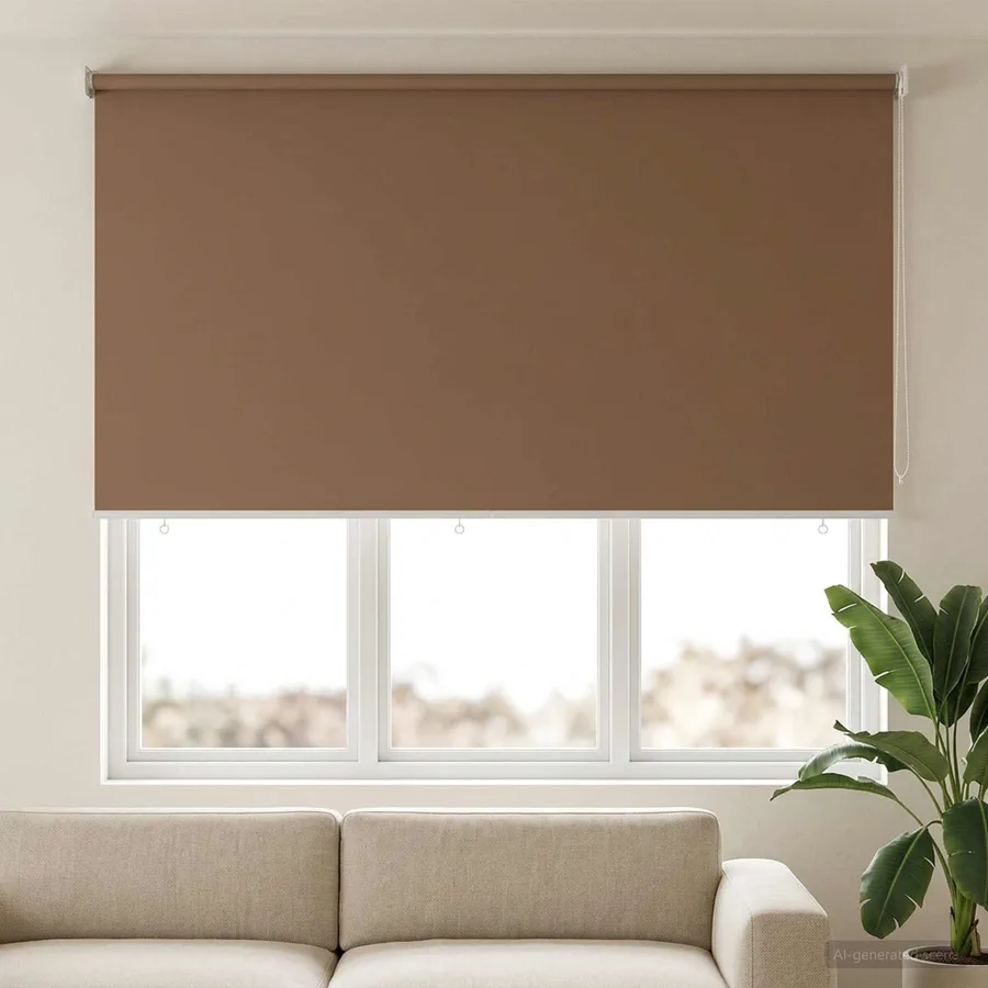 Store roulant extérieur protection UV Taupe Polyester - 3
