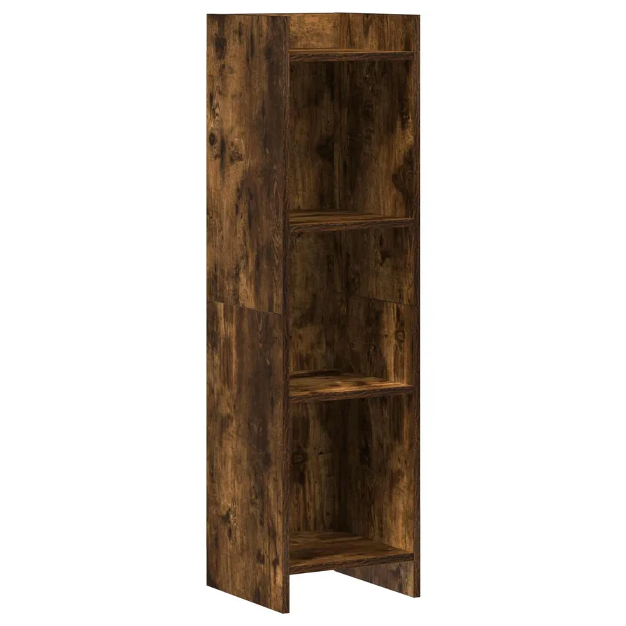 Bibliothèque Chêne fumé 30 x 30 x 111 cm Bois d'ingénierie - 2