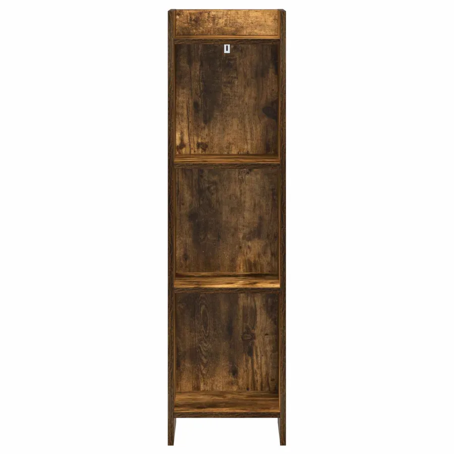 Bibliothèque Chêne fumé 30 x 30 x 111 cm Bois d'ingénierie - 4