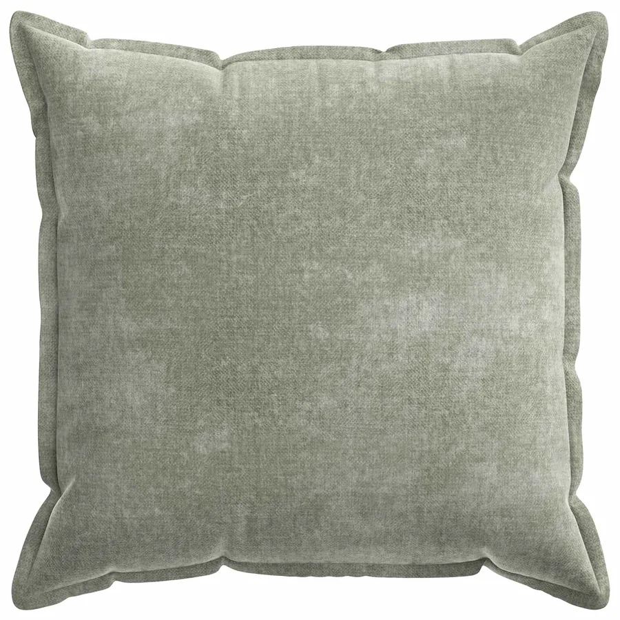 Housse de coussin 2 pcs HOUTEN Vert 80 x 80 cm Tissu Chenille - 2