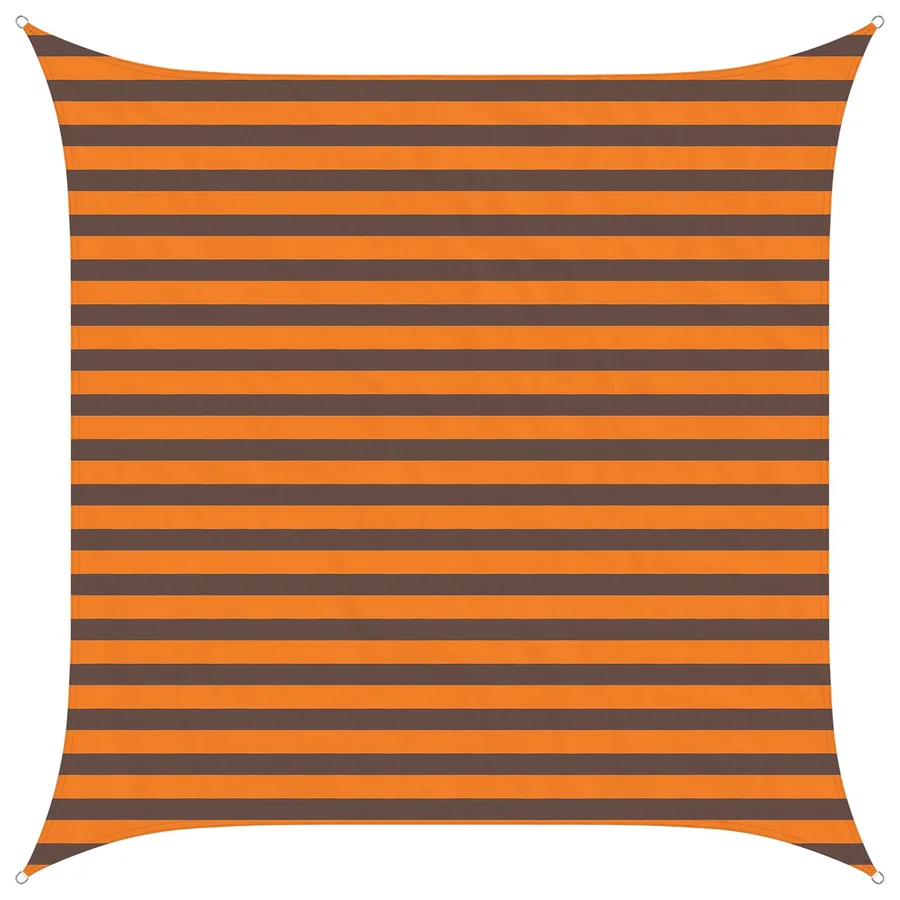 Voile d'ombre Orange et marron 2,5 x 2,5 m - 2