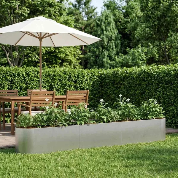 Jardin surélevé Acier inoxydable 280 x 40 x 40 cm