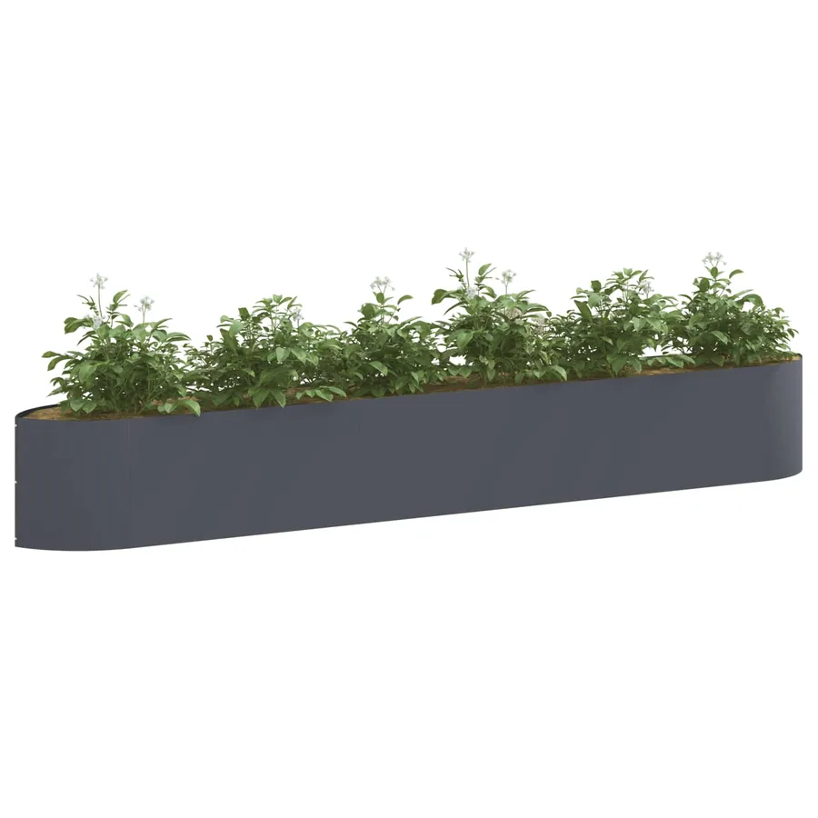 Jardin surélevé Anthracite 300 x 40 x 40 cm Acier - 3