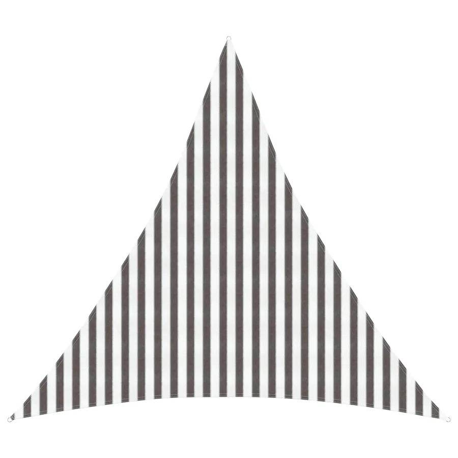 Voile d'ombre Gris clair et blanc 4 x 4 x 4 m HDPE
