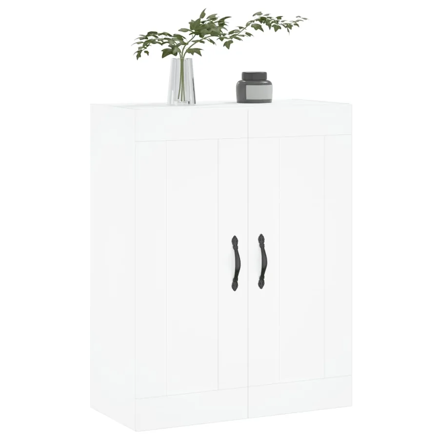 Armoire murale blanc 69,5x34x90 cm bois d'ingénierie - 4