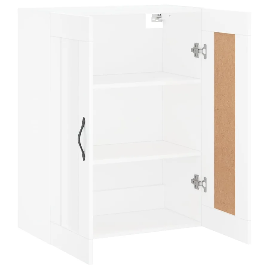 Armoire murale blanc 69,5x34x90 cm bois d'ingénierie - 6