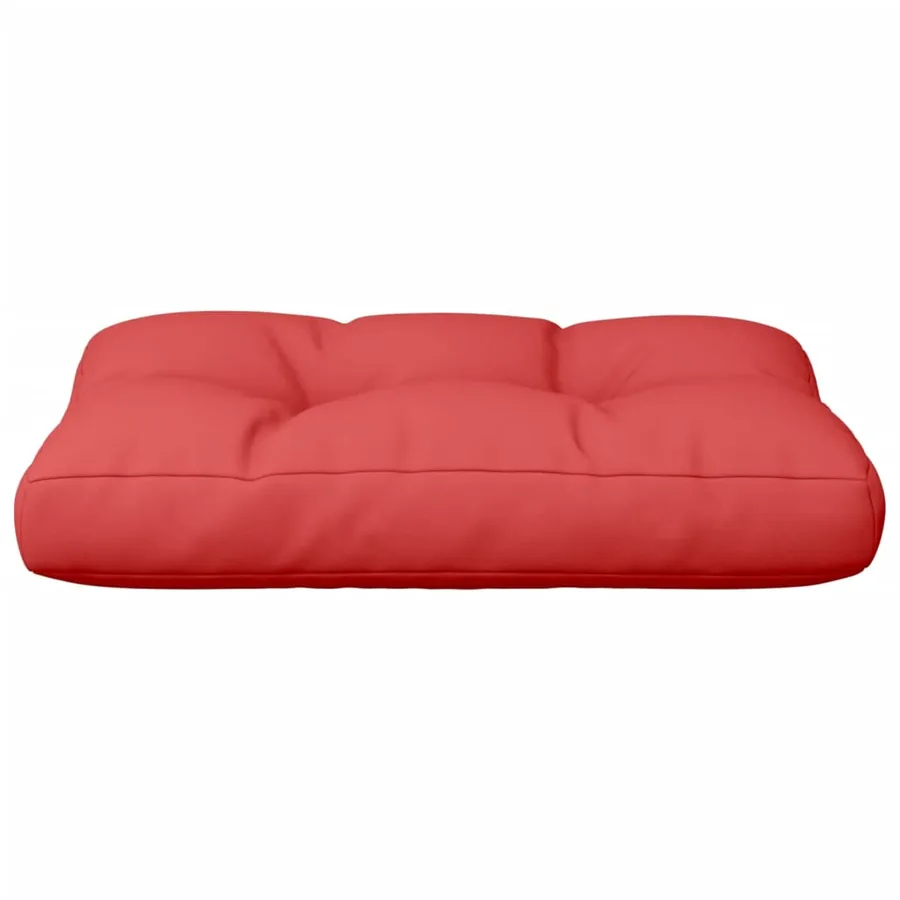 Coussin de palette rouge 50x40x12 cm tissu - 5