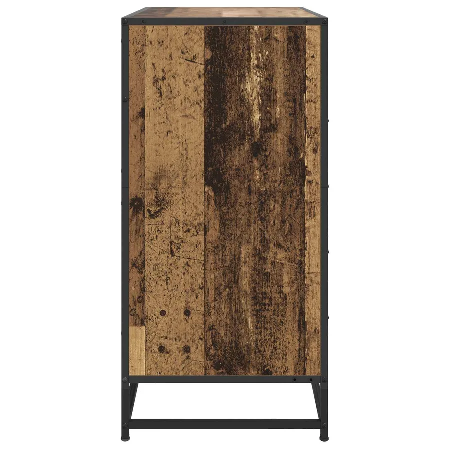 Armoire à tiroirs 4-Tiroir Bois ancien 70 x 41 x 83,5 cm - 3