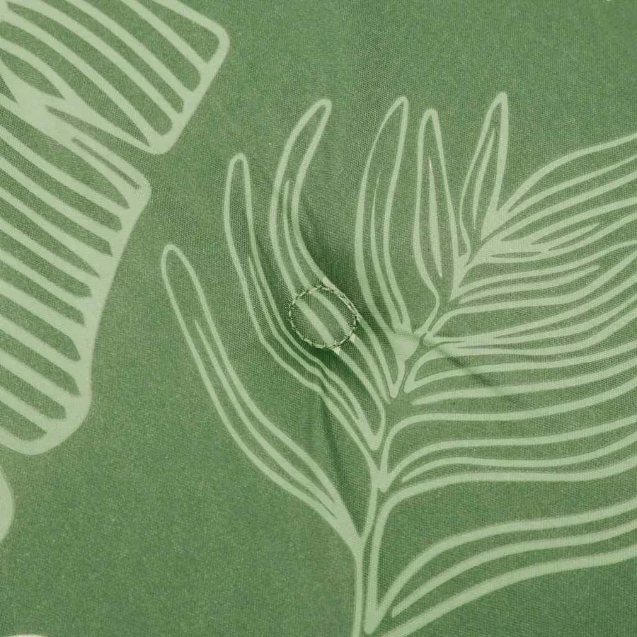 Coussins de chaise lot de 2 motif de feuilles 40x40x4 cm tissu - 7