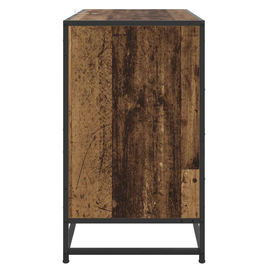 Armoire à tiroirs 3-Tiroir Bois ancien 70 x 41 x 70 cm - 3